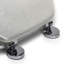 Flexi-Fix Quartz Toilet Seat - Adjustable Hinges with Top & Bottom Fixings Included and Rust & Stain Free Chrome Hinge Covers, Antibacterial Treated Surface (Glitter)-1743710335