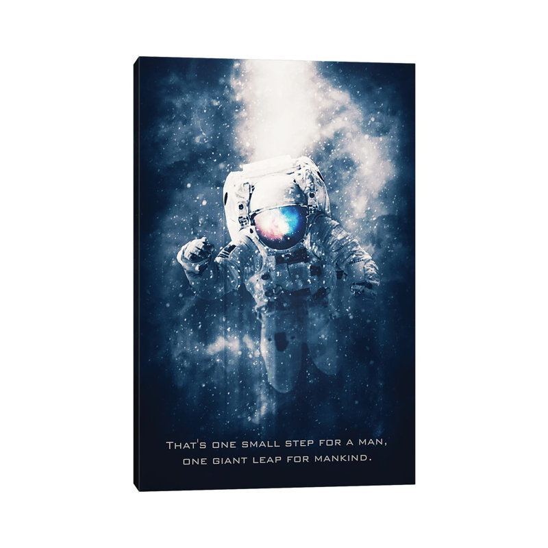 Astronaut by Gab Fernando - Wrapped Canvas Print, 20.32 cm H x 30.48 cm W