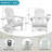 Folding Adirondack Chairs Solid Wood Embossed Grain For Patio Backyard