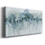 «Blue Birch Morning», reproduction sur toile tendue-722219152