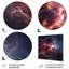 «Pink Galaxy Nebula Odyssey III - Galaxies», art mural en métal-1638385103
