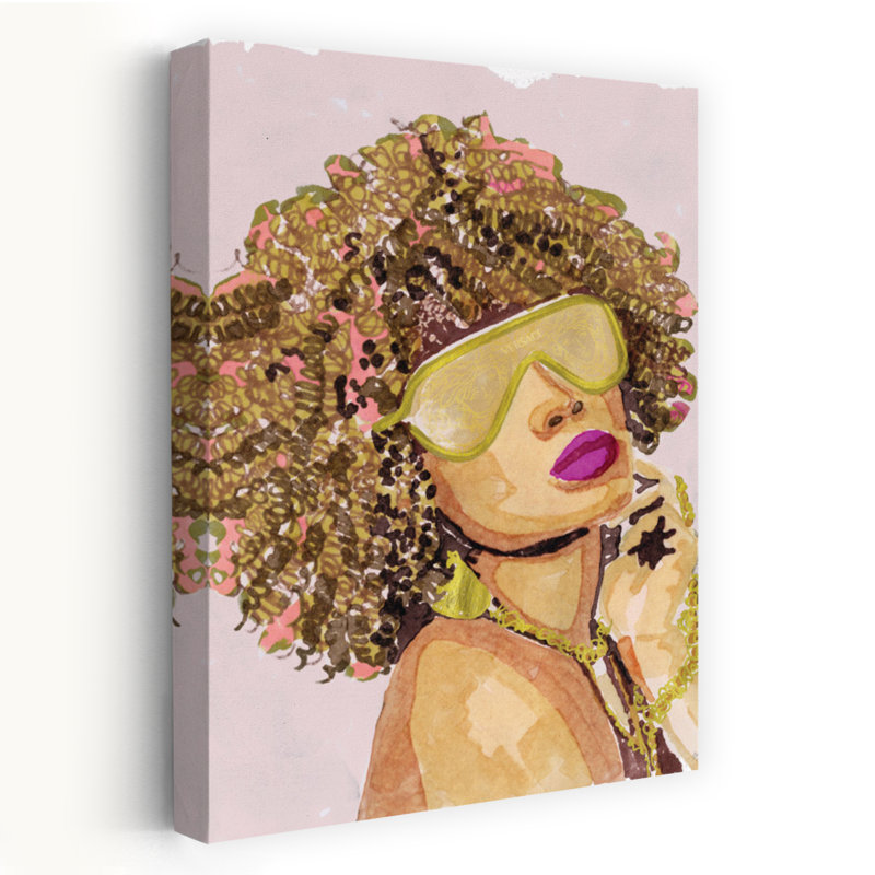 Fashion Icon 1, art contemporain abstrait, H 24 po x l 16 po