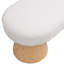 Tabouret de chambre rembourré, beige, capacité de 300 lb, aucun banc beige d'assemblage requis pour le salon, salle à manger de 49 po de longueur, prêt à l'emploi