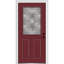 Porte d'entrée pré-montée en fibre de verre 1/2 panneau 2 panneaux Grace Grace-1394257297-1394257296-1394257302