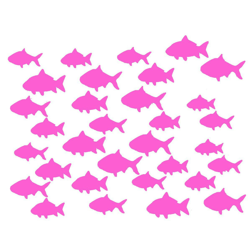 Décalcomanie murale poisson Hunsberger, Mauve