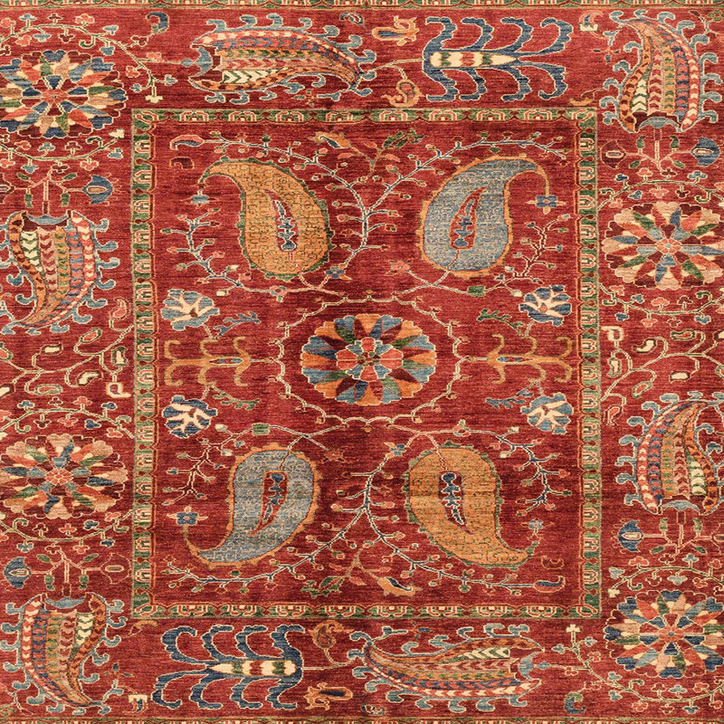 Tapis abstrait moderne 3751ABS3766, Carré 6 pi