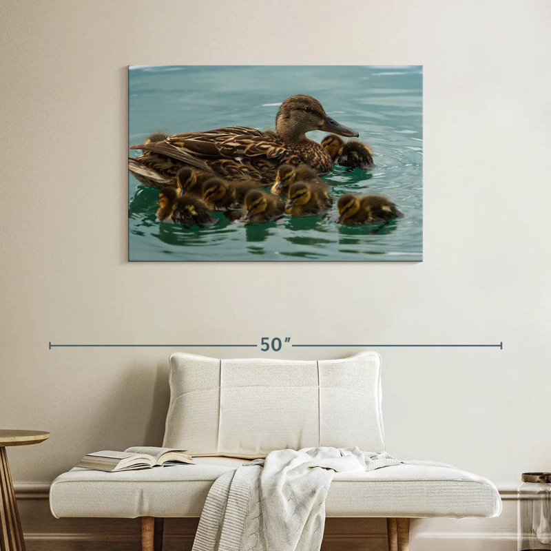 Famille de canards Brampt, H 26 po x l 39 po