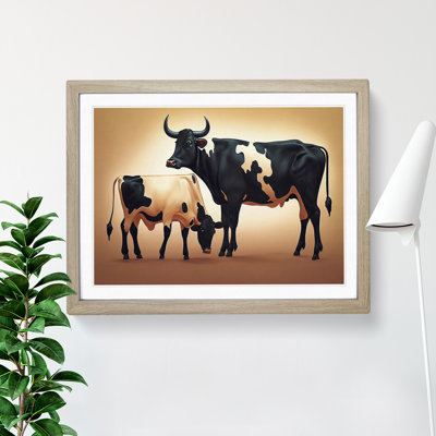Two Cows - Framed Print