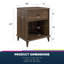 Nikhil 50cm W Manufactured Wood Bedside Table