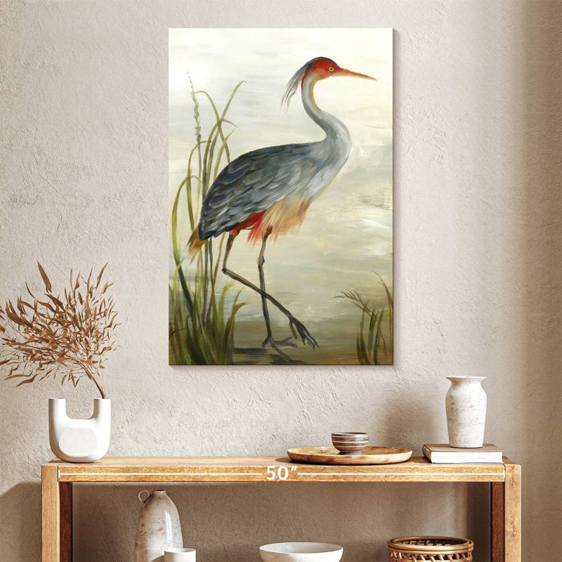 Grey Heron, reproduction sur toile, H 39 po x l 26 po x P 1,25 po