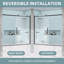 Portes de douche et de baignoire - l 59,00 po x H 60 po-97615865