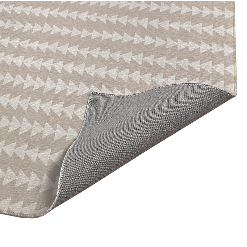 Tapis de bureau Tribal, L 6 pi x L 4 pi, Taupe