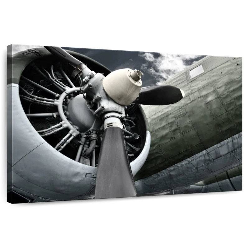 Mehar Black Propeller, 26" H x 39" W