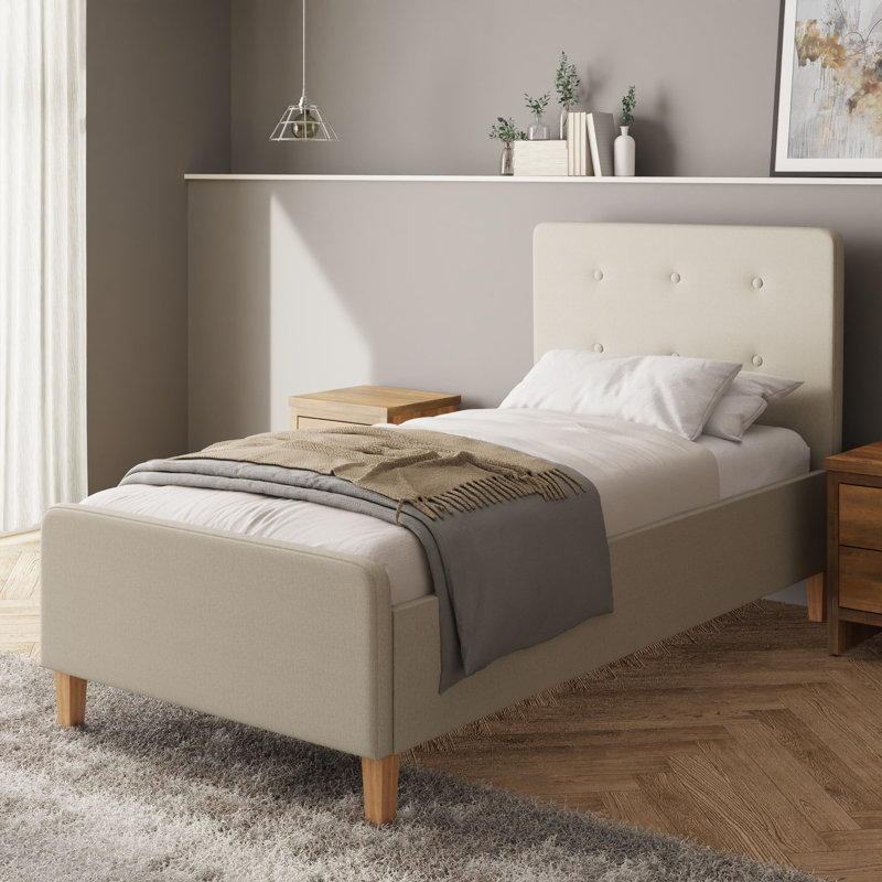Buckhaven Upholstered Ottoman Storage Bed, Single (3'), Dark Grey