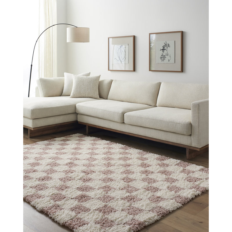 Aleq Geometric Area Rug, Rectangle 130 x 170cm