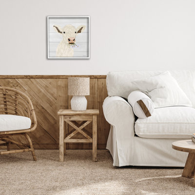 Portrait de bébé vache opale, estampe numérique, design par Ashley Justice