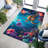 Floral Harmony: Soft-Type Non-Woven Printed Rug with Harmonious Burst of Colorful Flowers and Leaf Accents for a Vibrant Home Decor Touch-114334992