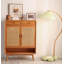 Armoire à chaussures moderne en bois de cerisier minimaliste moderne
