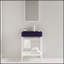Meuble-lavabo autoportant de 24 po avec lavabo en céramique, pieds en métal ouverts et tablettes de rangement, finition blanche brillante pour les salles de bain modernes-1658727297-1658727303