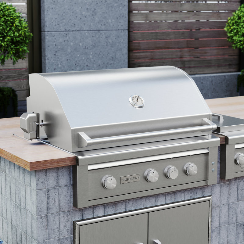 EdgeStar Outdoor Party 4 - Burner Built-In Infrared Gas Grill, Natural Gas