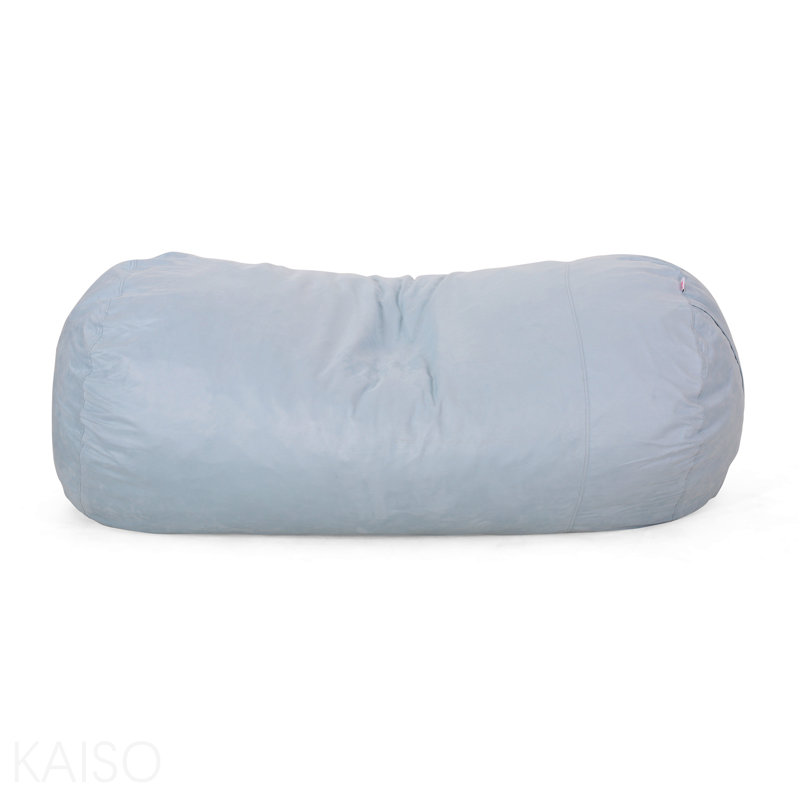 Fauteuil à billes cylindrique en microfibre 8 pi pour salon - écume de mer
