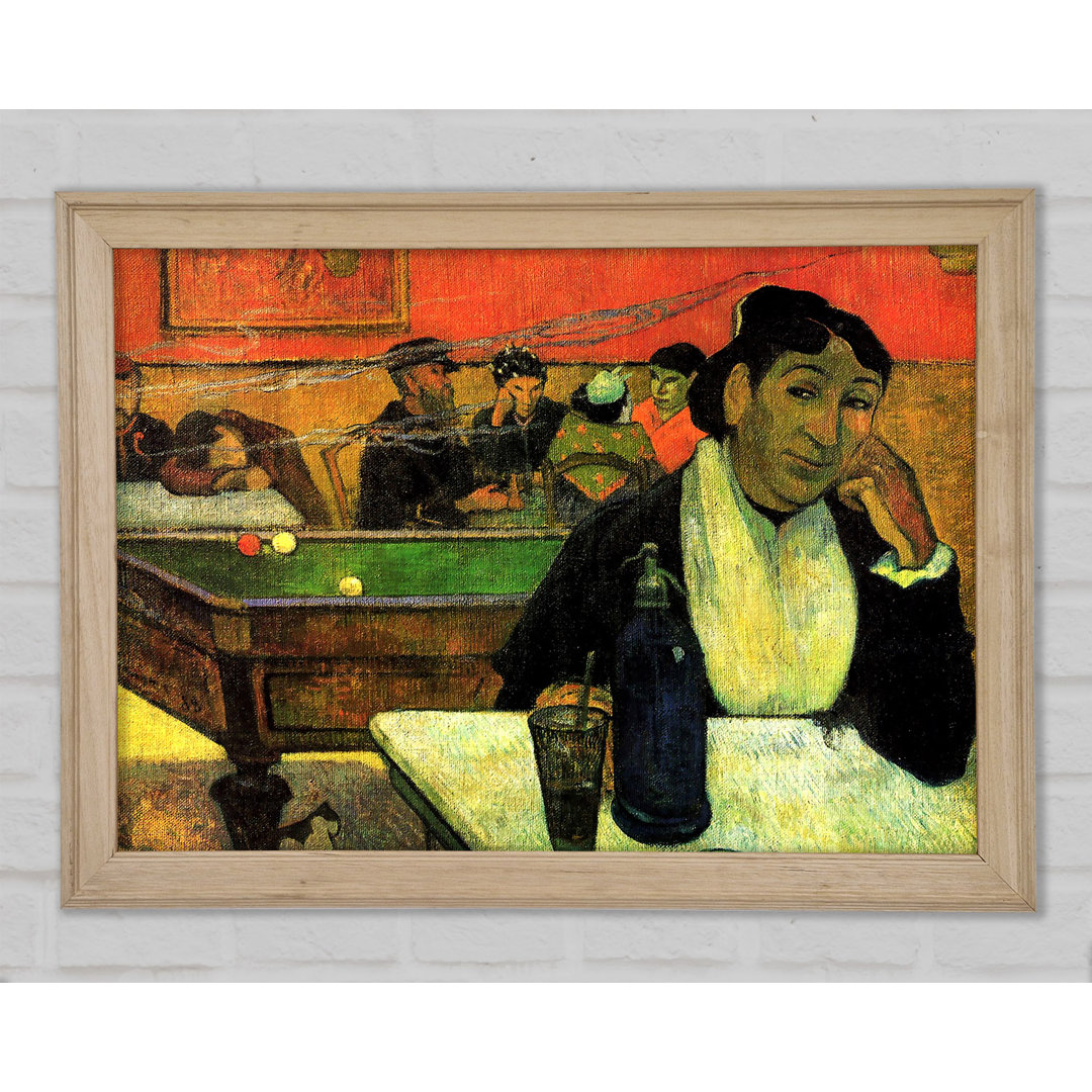 Gauguin Madame Ginoux im Cafe - Druck