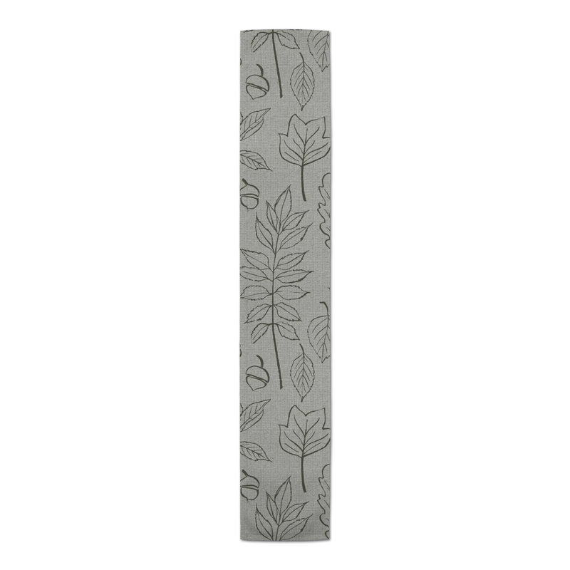 Lasonja Rectangle Floral Polyester Table Runner, Green