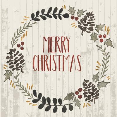 Rustic Christmas II by Grace Popp - Wrapped Canvas Print