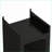 Cabinets with Four-Tier Glass Doors, Five-Tier Storage - Iron + Glass, Black | Contemporary | Entryway-149769828