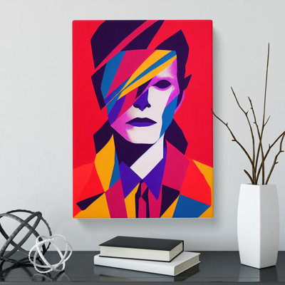 David Bowie Abstract - Wrapped Canvas