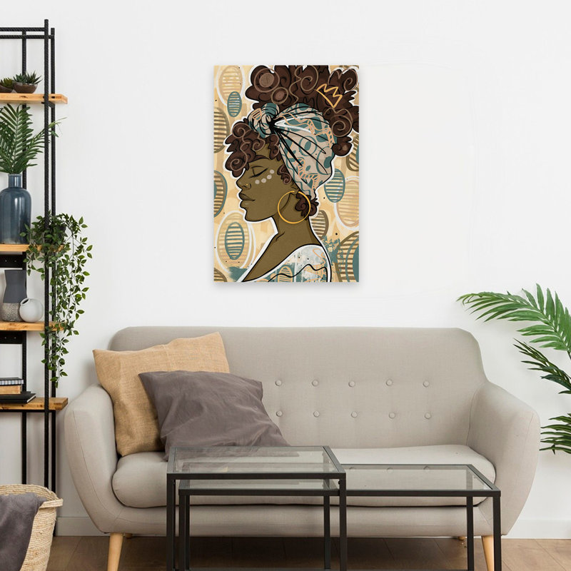 Crowned - Multicultural Figurative Art, 24" H x 16" W