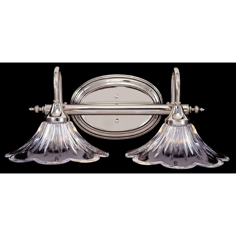 Éclairage pour meuble-lavabo 2 lumières Yancy, Argent poli