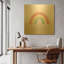 «Pastel Rainbow I» par Ann Kelle, art mural en métal doré, 36 po x 36 po-133651426