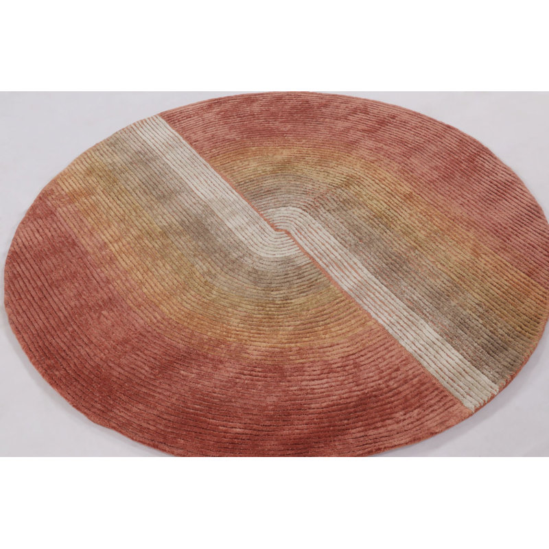 Modern Handmade Silk Area Rug