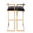 Aurelian Upholstered Counter Stool with Metal Frame-1873747744
