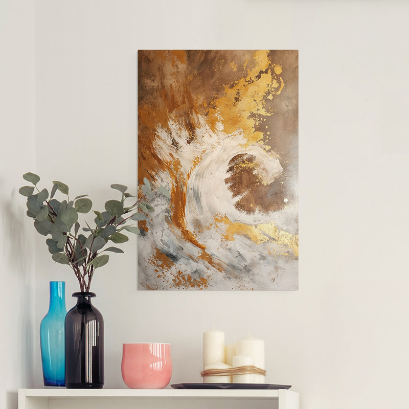 Série ABSTRACT CDXLII - Impression sur toile seulement - NON CADRE, H 27 po x l 18 po