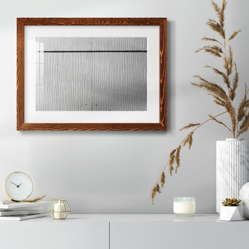 Found Textures I - Reproduction encadrée rustique avec tableau mat, Érable, H 26 po x l 38 po x P 1,5 po