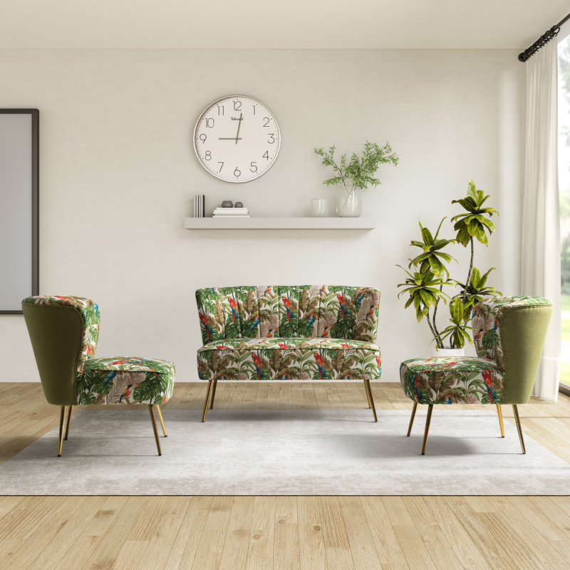 3 - Piece Living Room Set, Green