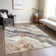Machine Washable Indoor/Outdoor Cinead ACN1709 Silver Rug