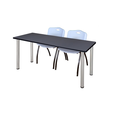 Regency Kee Training Table Top & 2 M Stack Chairs