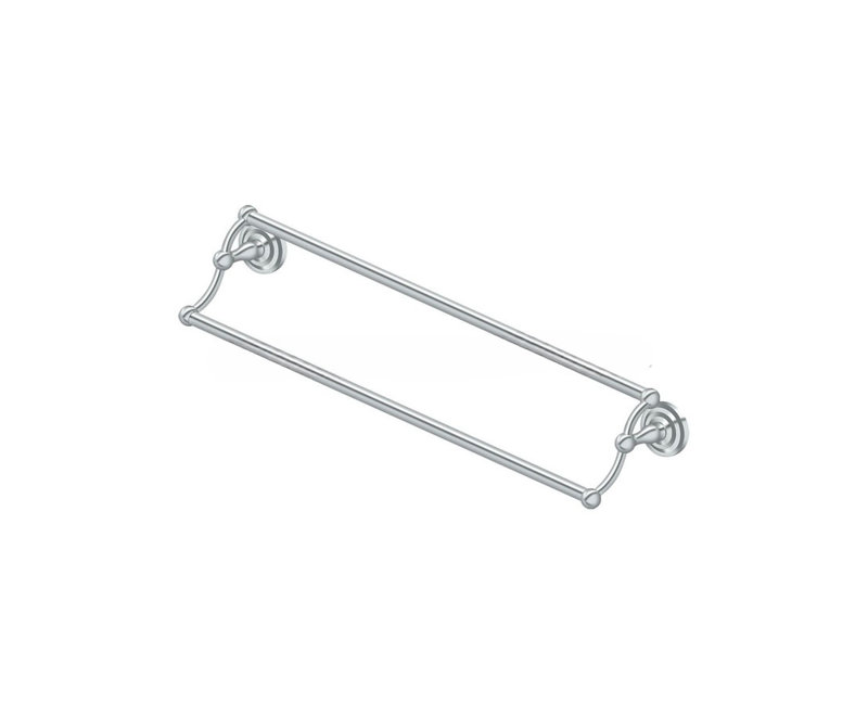 Barre à serviettes double 24 po Center to Center R-Series, Chrome chrome