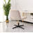 Fabric Upholstered Vanity Home Chair without Wheels and Arms for Computer Tasks