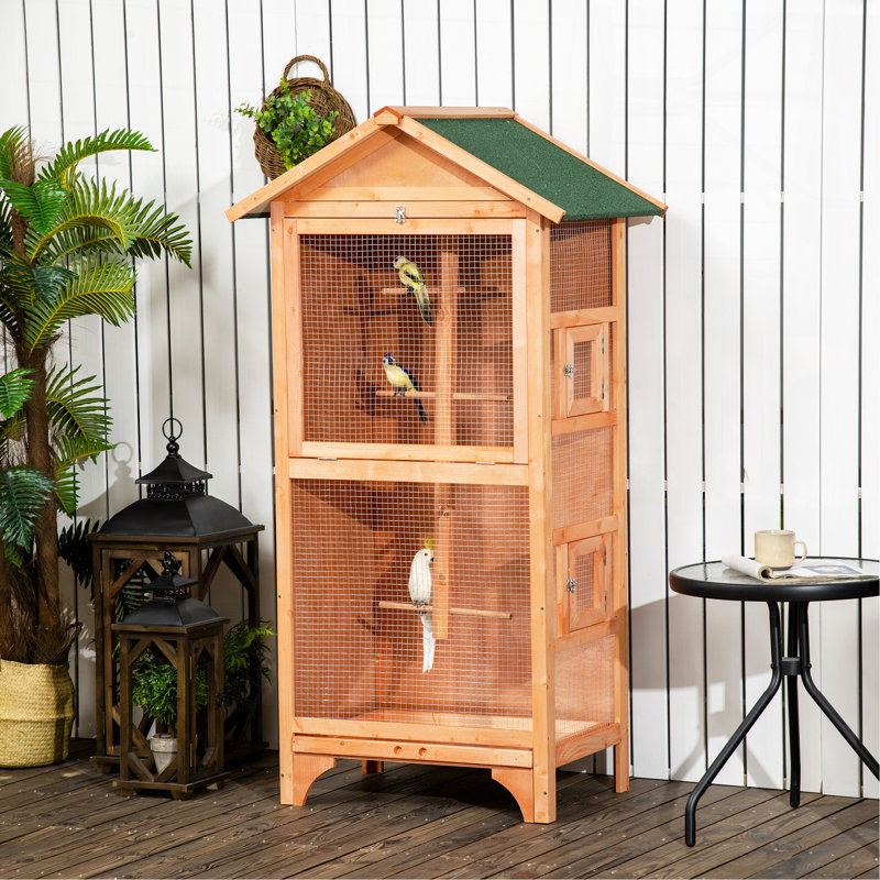 Cage à oiseaux en bois 60 po