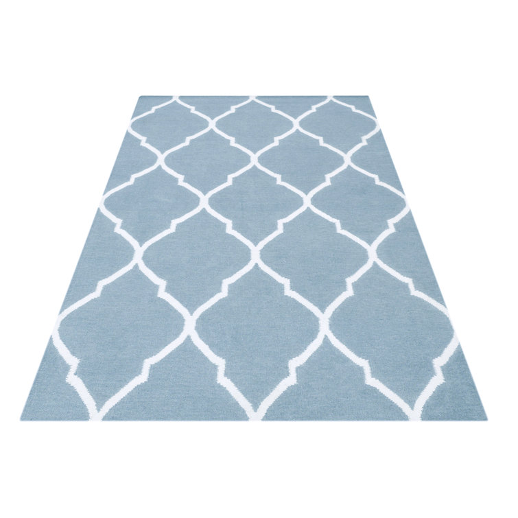 Caroline Geometric Viscose Hand Woven Area Rug