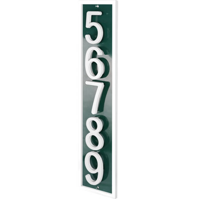 Plaque d'adresse flottante en aluminium Royal Shade