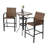 Outdoor 3-piece Bar Set With Bar Height Table