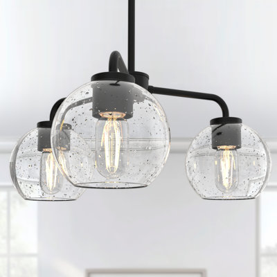 Adeliz 3-Light Flush Mounted Pendant Lighting Chandelier For Hallway Loft Kitchen Bar Close To Ceiling