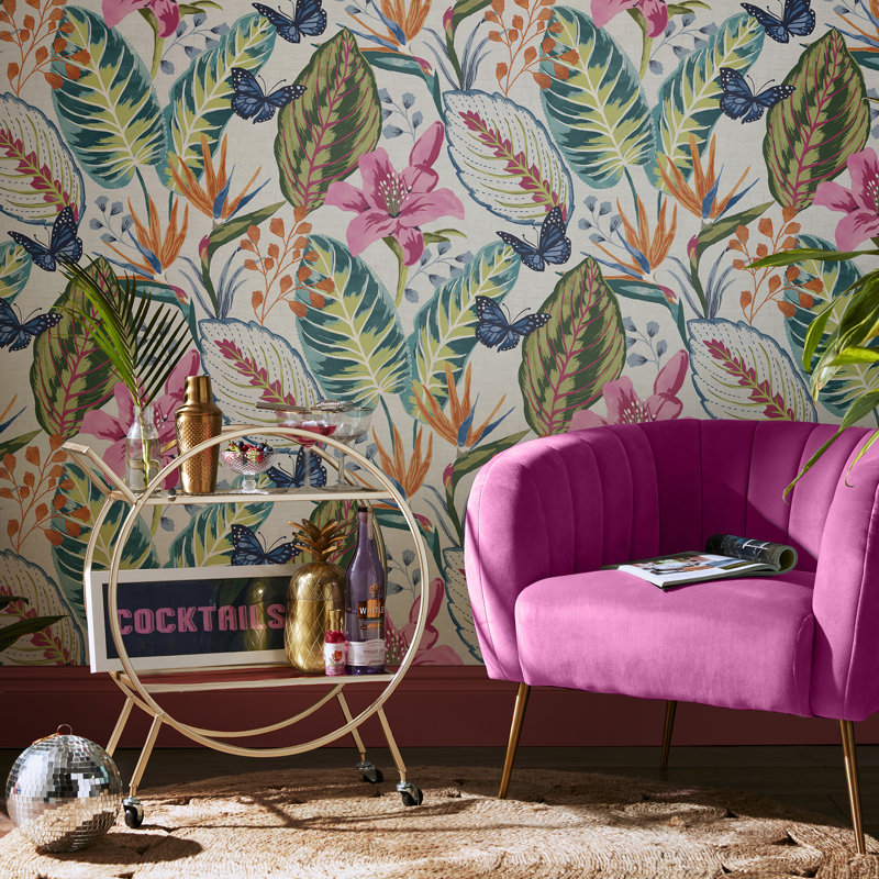Floral Wallpaper Double Roll, Day