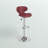 Claudine Contemporary Cozy Mid-Back Vinyl Adjustable Height Barstool with Chrome Base-2119827771