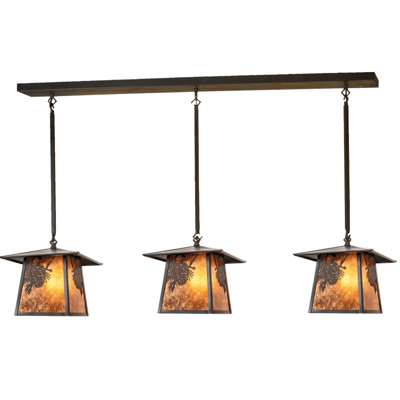 Luminaire suspendu 3 lumières Ajla